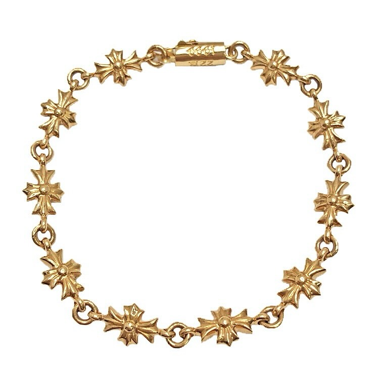クロムハーツ 22K TNY E CH PLS タイニーE CHプラス 10LINK ブレスレット
